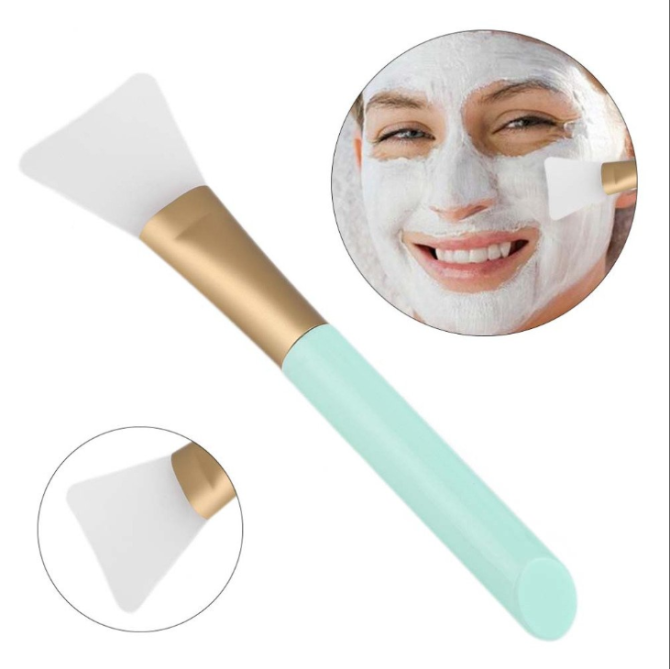 2 PCS Face Mask Beauty Tool Soft Silicone Facial Mud Mask, Brush Hairless Body Lotion And Butter Applicator - Image 3