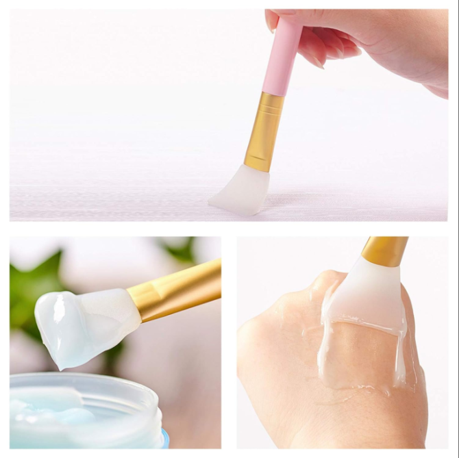 Cuttte 4pcs Silicone Face Mask Applicators, Flexible Facial Mud Masks Applicator, Hairless Moisturizers Tools, Soft Facial Brushes for Mud, Clay, Charcoal - Image 4