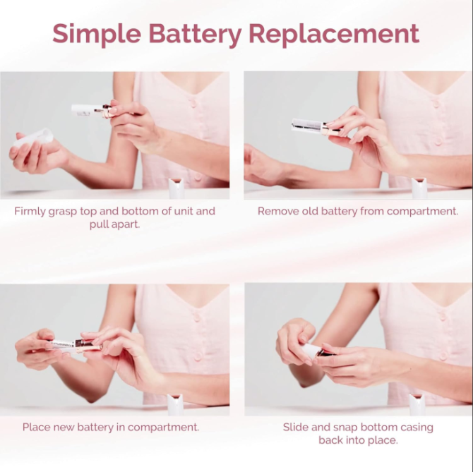 Finishing Touch Flawless Women's Painless Hair Remover , White/Rose Gold - Image 7