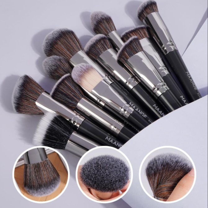 MAANGE Makeup Brushes 54 Pcs Makeup Tool Set, Multi-functional Makeup Kit Premium Synthetic Brush Make up Brushes Set for Women Girl (Black, 54 Pcs) - Image 3