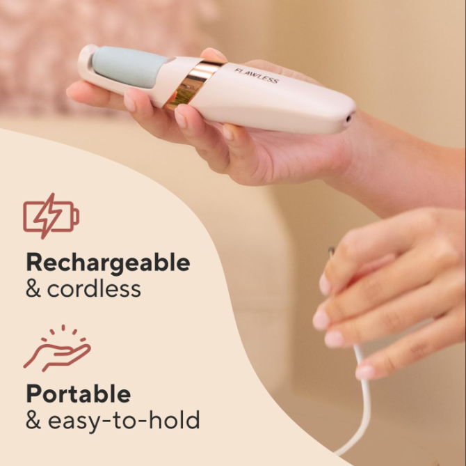 Finishing Touch Flawless Pedi Electronic Tool File and Callus Remover, Pedicure-New Version (Amazon Exclusive) - Image 6