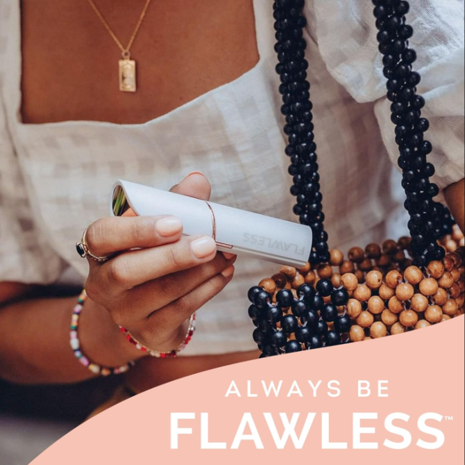 Finishing Touch Flawless Women's Painless Hair Remover , White/Rose Gold - Image 6