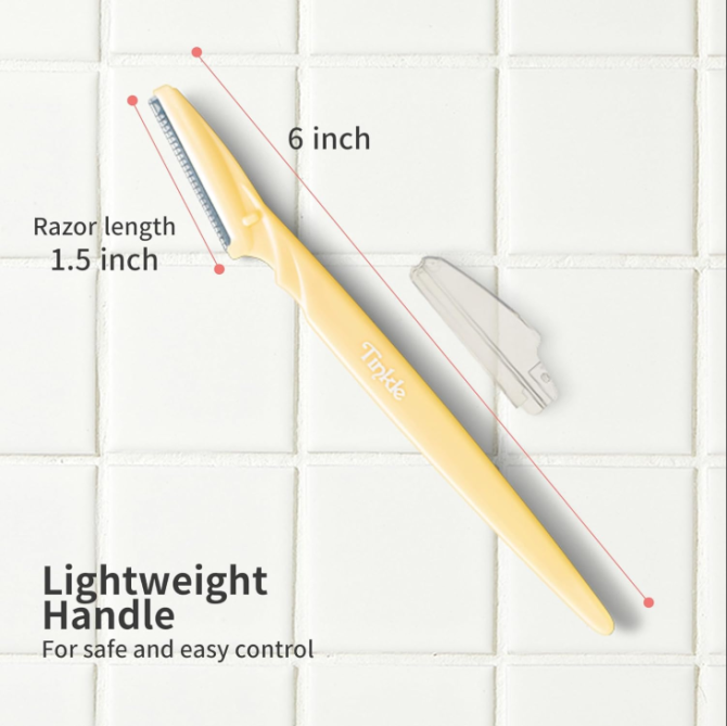 Tinkle Dermaplaning Tool 6 razors | Dermaplane, Eyebrow Razor, Facial Razor, Face Razor Peach Fuzz Remover, Exfoliating Face Stainless Steel Safety Cover, Mother's Day Gifts, Teacher's Appreciation - Image 6