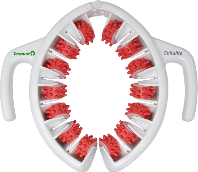 TESMED Cellulite Manual Massager : Made in Italy, Patented with Converging & Diverging Roller Technology. Anti Cellulite Roller for Thighs and Buttocks