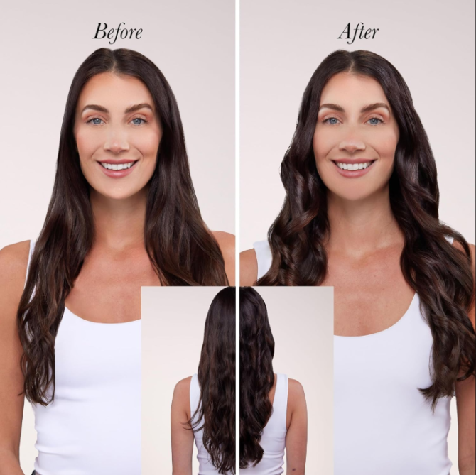 L'ANGE HAIR Le Duo Grande 360° Airflow Styler | 2-in-1 Curling Wand & Titanium Flat Iron Professional Hair Straightener and Curler with Cooling Air Vents to Lock in Style | Adjustable Temp (Blush) - Image 3