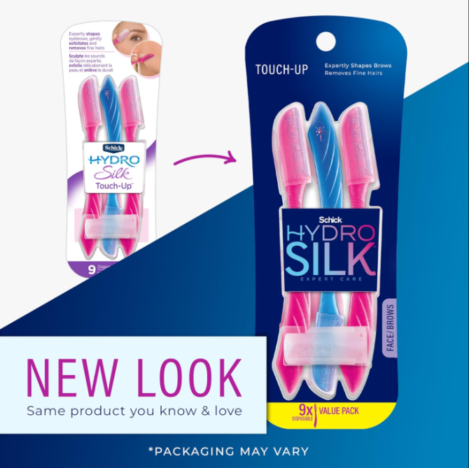 Schick Hydro Silk Touch-Up Dermaplaning Tool with Precision Cover, 9ct | Dermaplane Razor, Face Razors for Women, Peach Fuzz Remover - Image 2
