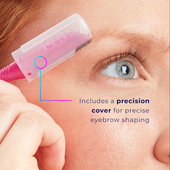Schick Hydro Silk Touch-Up Dermaplaning Tool with Precision Cover, 9ct | Dermaplane Razor, Face Razors for Women, Peach Fuzz Remover - Image 4